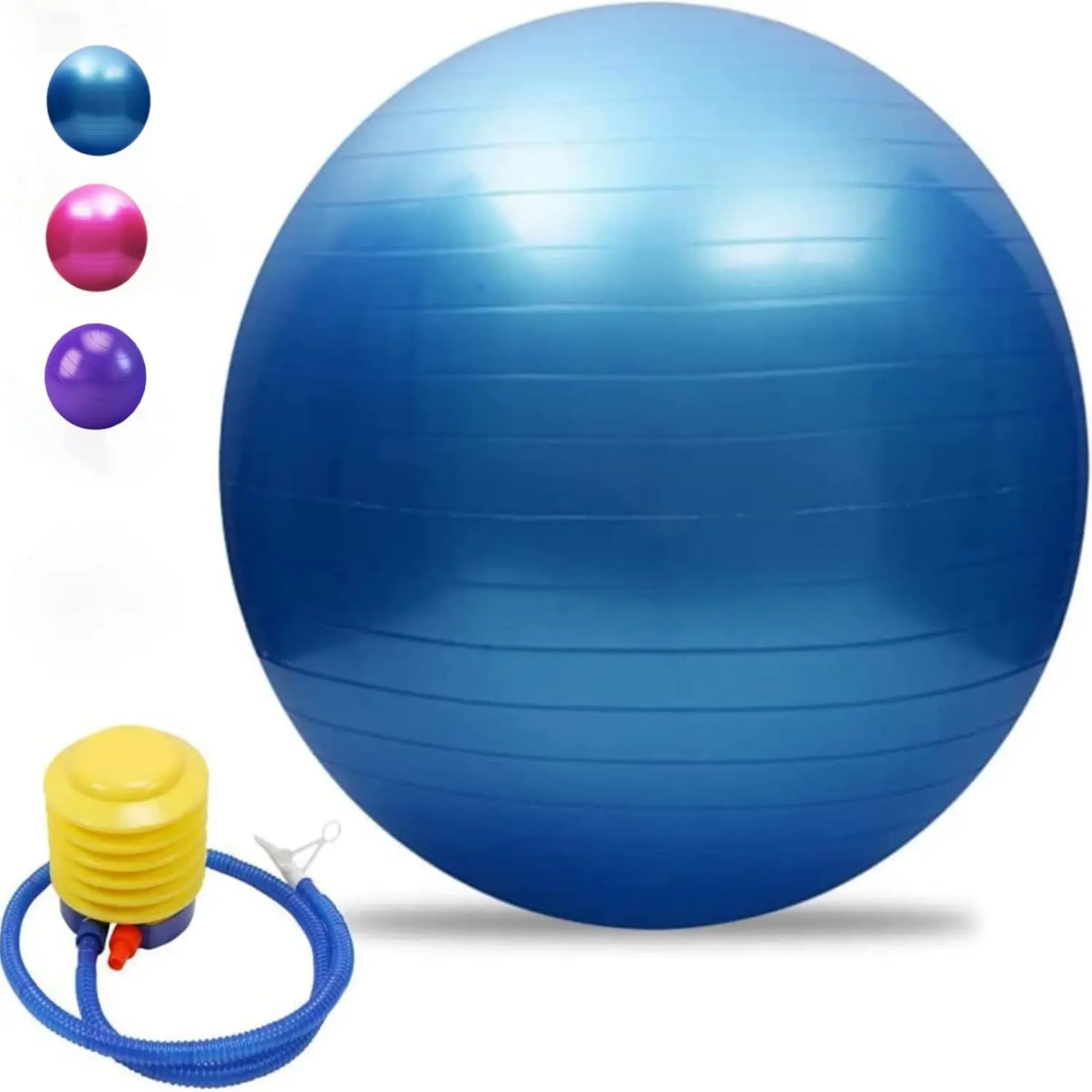 Yoga Ball, Exercise Ball with Air Pump Thickened Stability Balance Ball for Physical Fitness Exercise