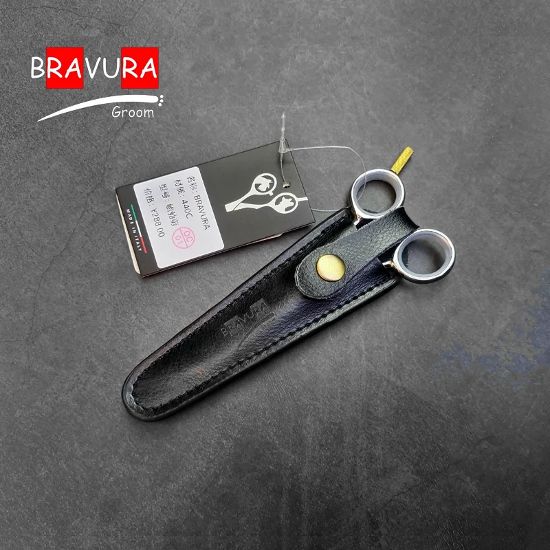 Bravura 5.5 inch Professional Pet Grooming mini Scissors  440c Pets Trimming Scissors Straight Advanced trim hair