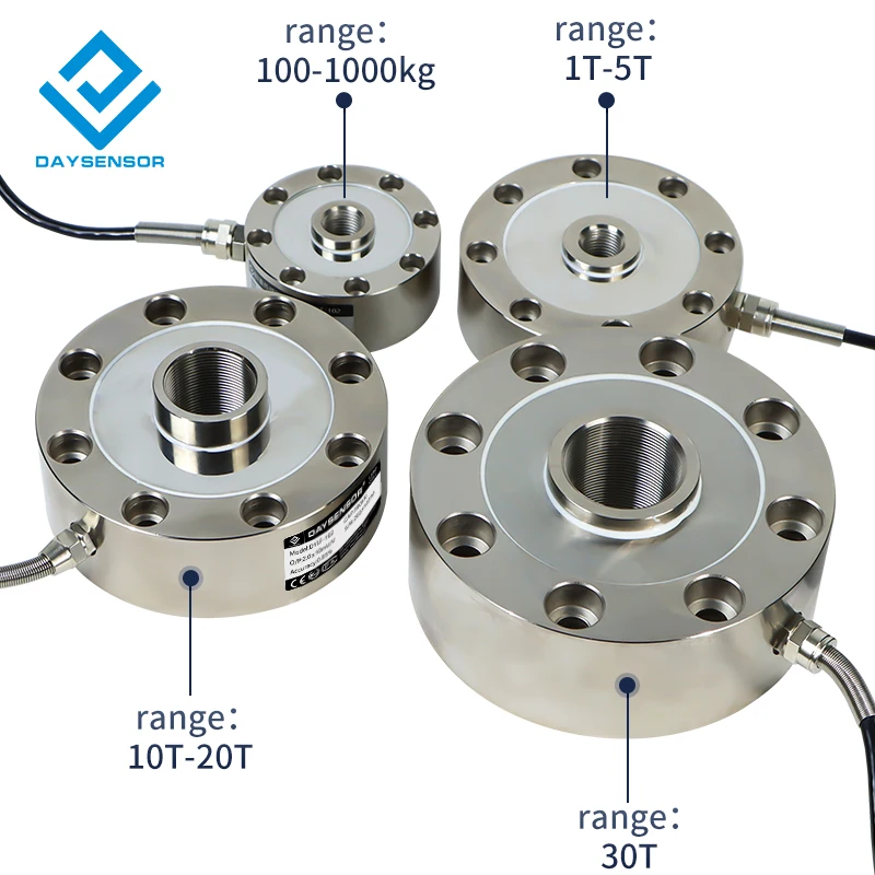 DYLF-102 Wheel Shape Load Cell Spoke Compression Tension force Sensor 500 kg 1/5/10/100/500 ton Pancake Pressure Conductor