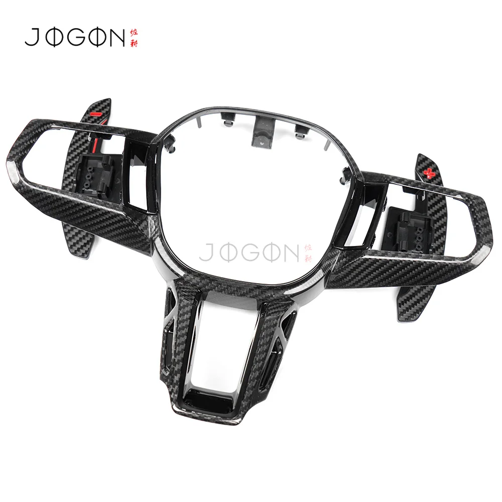 Carbon Fiber voor BMW G60 G61 G70 M5 G90 530i 540i 2024+ Schakelpaddles Stuurwiel Trim Vervanging Interieur Accessoires