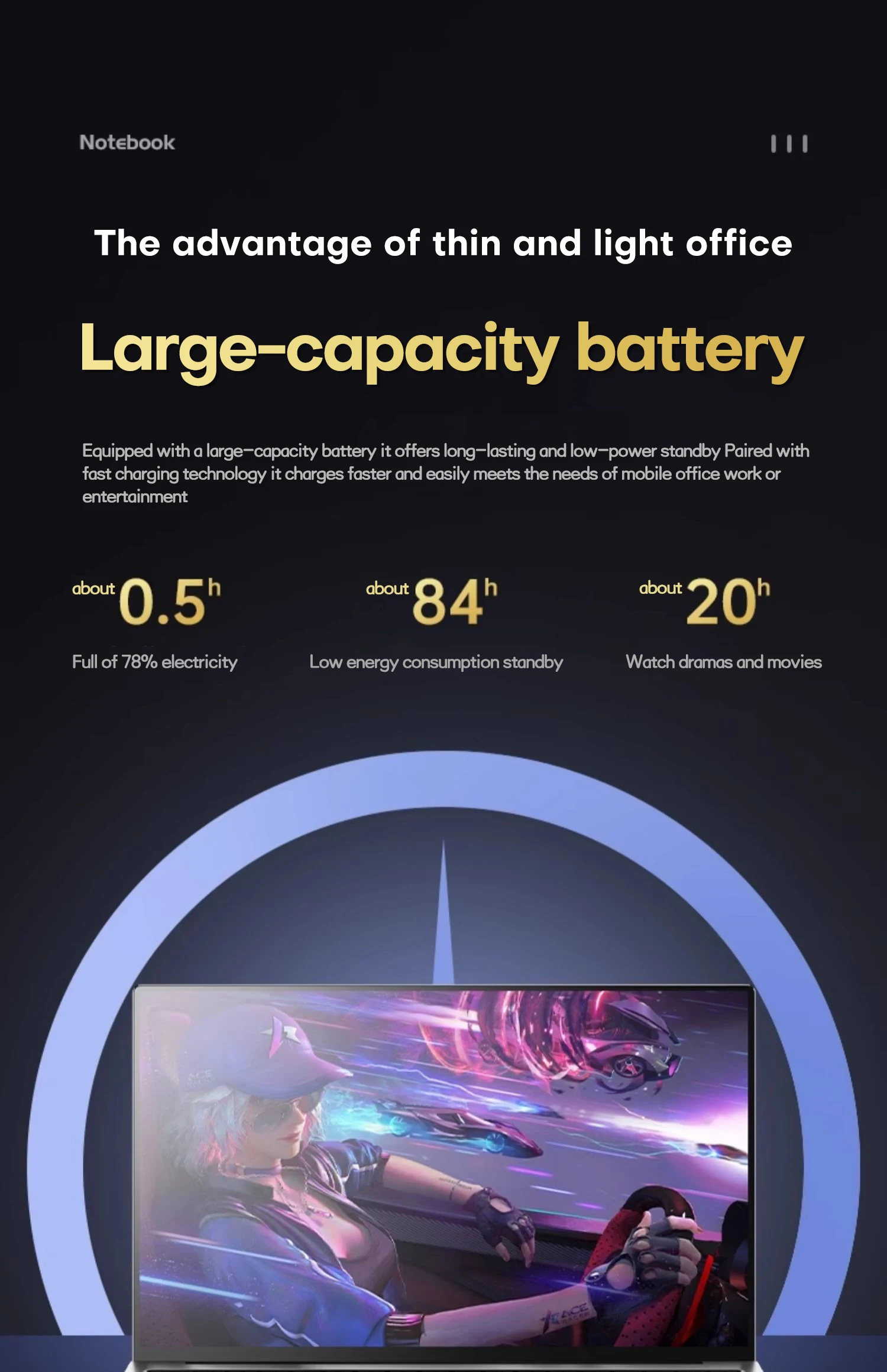 Xiaman 17.3" Ultar Slim Business Laptop Computer intel Pentium 6500Y Windows 11 Pro Notebook PC Laptops with Backlit Keyboard