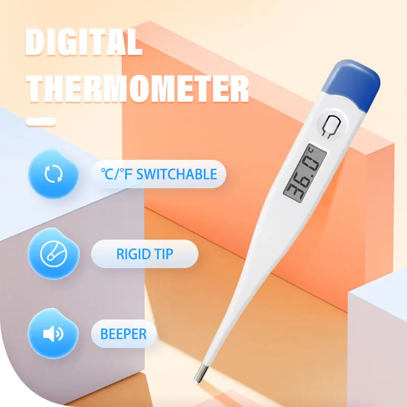 1PC Cheap Price Oral Underarm Armpit Rectal test Baby Child Kid Adult Fever Clinical Basal Hardtip Rigid Digital Thermometer