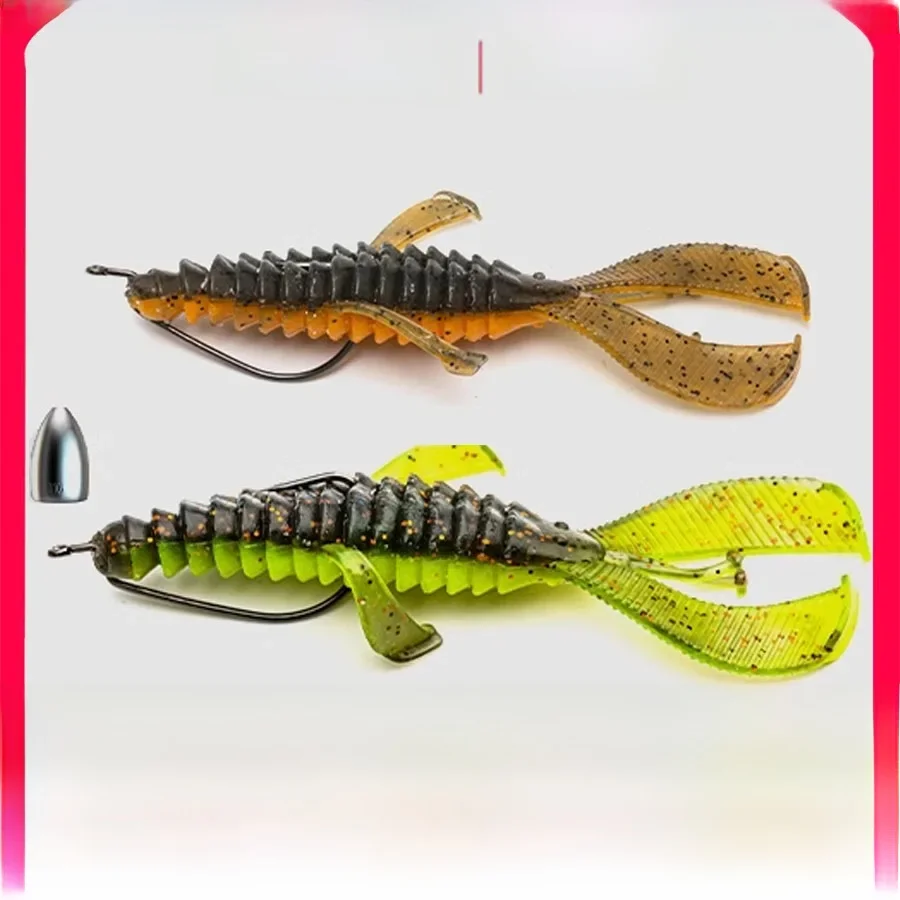 Mrlurion 8 cm 12 cm Angeln weiche PVC Craw Garnelen Köder Köder, künstliche Swimbait Wobbler Pesca Wurm Leurre Hecht Bass Köder