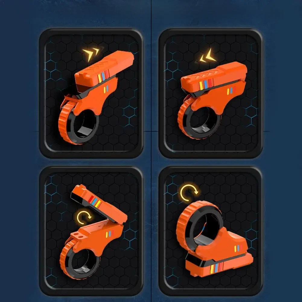 Curseurs de doigts rotatifs Fidget Toy bureau soulagement de la pression curseur cliquet doigt Fidget 3D imprimé Fidegt jouets bout des doigts texturé