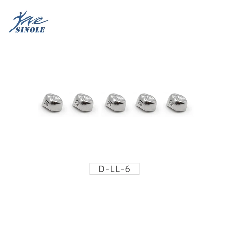 48 Sizes Dental Stainless Steel Pediatric Preformed Temporary Kids / Adult Crown Orthodontic Primary Molar Crown Dentistry Tool