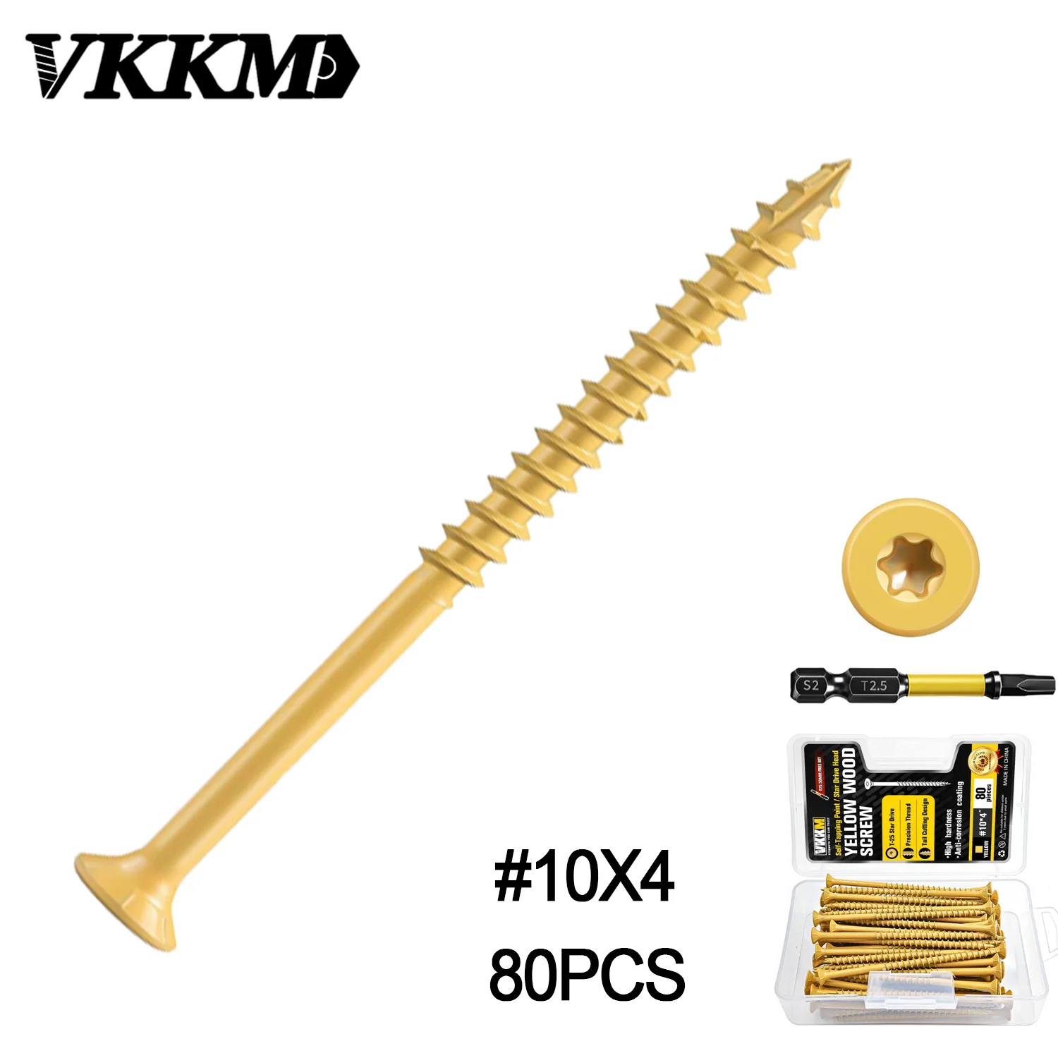 VKKM 80Pcs #10x4 Inch Yellow T - Outdoor Furniture Yellow ulasan dan harga