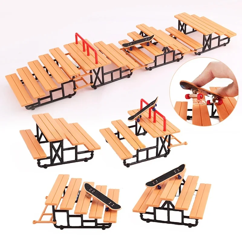 AliExpress MEOA Plastic Finger Skatepark Stairway DIY Free Combination Staircase Stair for Finger BMX Finger Skateboard Park Miniature props