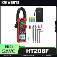 KAIWEETS HT208F Inrush Digital Clamp Meter, 15min Auto-shutdown, 38mm Large Jaw Design, 1000A with Backlit, TRMS 6000 Counts
