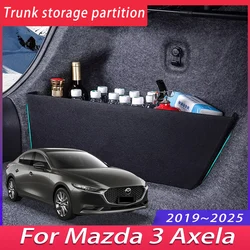 For Mazda 3 Axela BP 2019~2025 2020 2021 2022 Car Trunk Storage Partition Multifunction Storage Box Auto Interior Accessories