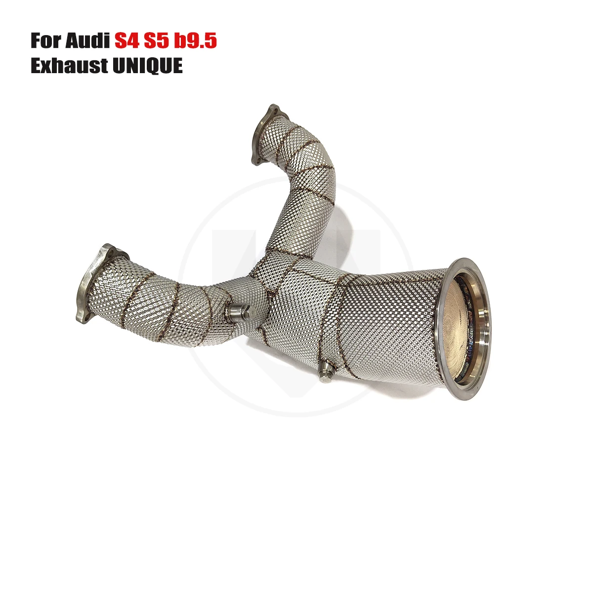 

UNIQUE For 2020+ Audi S4 S5 b9.5 3.0T No light on With insulator downpipe With cat/without cat exhaust pipe