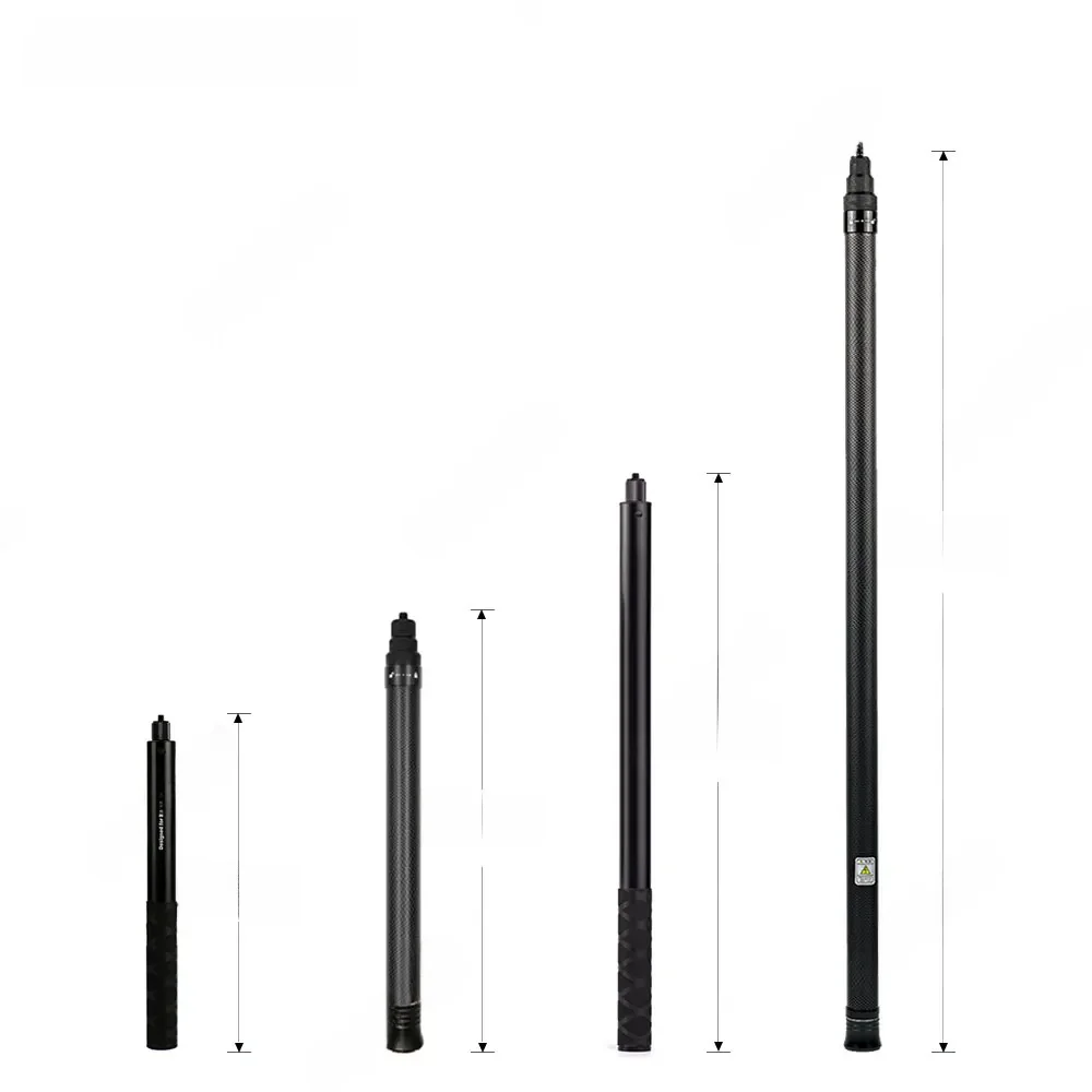 3M 2M 1.5M 1.1M Selfie Stick z włókna węglowego wysuwany ręczny Monopod do GoPro Hero Max 10 9 8 7 6 5 Osmo Action Insta360 — zdjęcie produktu 7