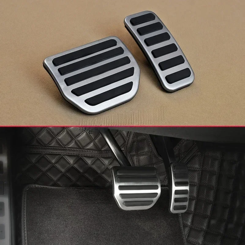 For 2010-2016 Land Range Rover Sport Discovery 4 LR4 Non-Slip Steel Brake Gas Pedal Covers Kit Accessories