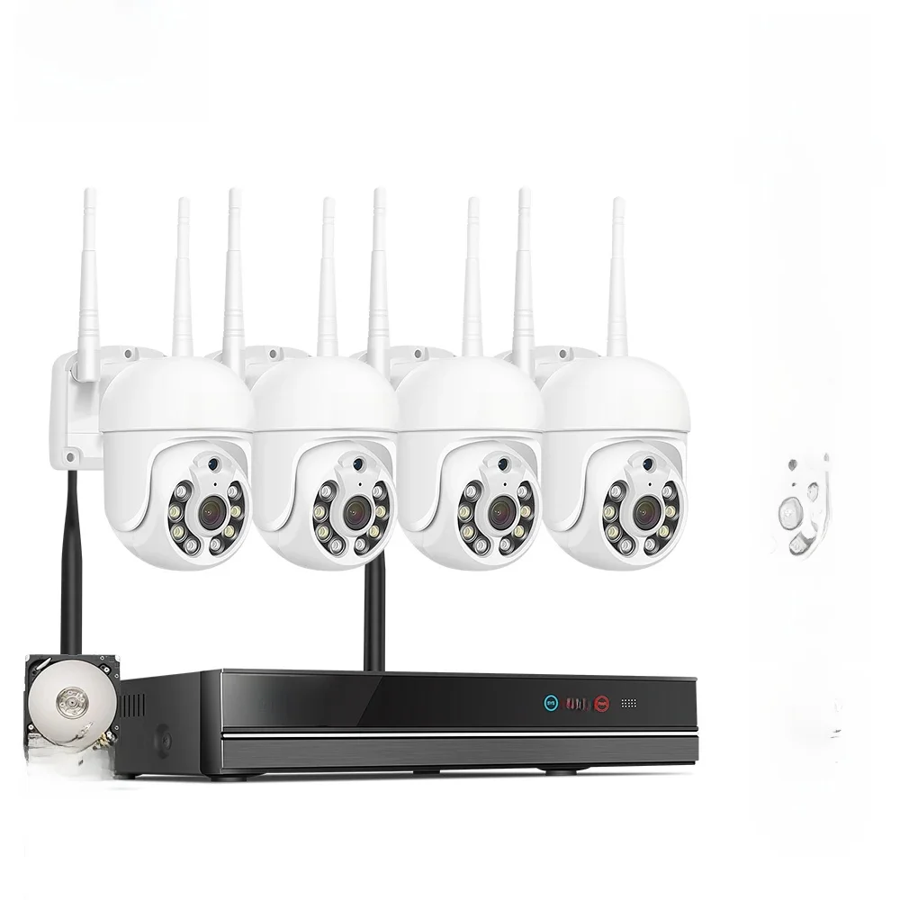 Hiseeu 3/5MP WiFi système de caméra de Surveillance de sécurité Kit suivi de mouvement couleur Vision nocturne 16CH NVR sans fil CCTV caméras ensemble