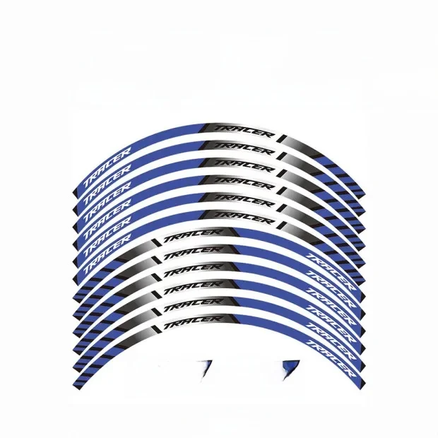 Autocollants de pneus réfléchissants pour Moto, 12 pièces, pour roues, décoration, autocollant de protection pour jante, pour traceur YAMAH