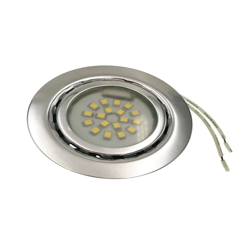 1.5 W 12 V LED spot licht inbouwspot koud warm wit Staal keukenkast closet display case down lamp - afbeelding 2