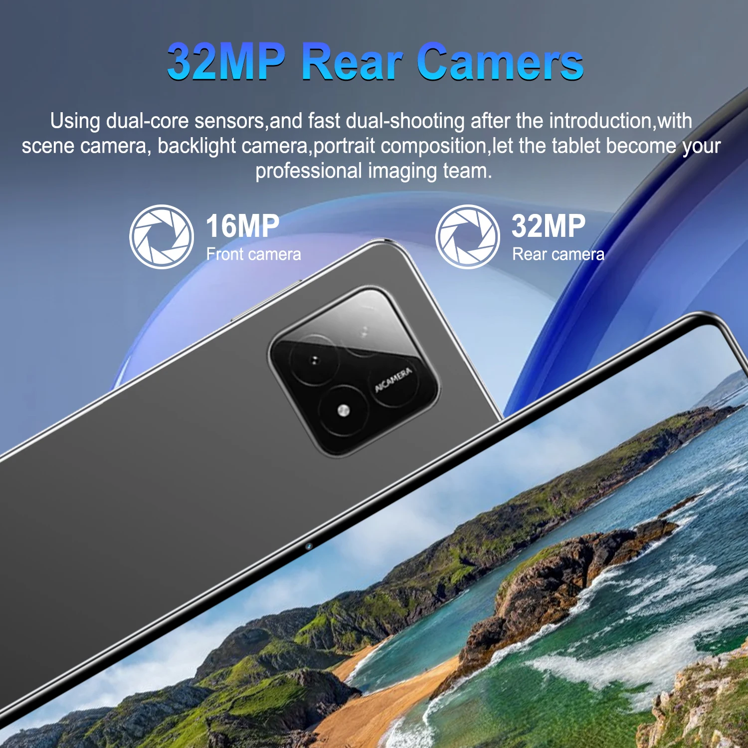 2026 New 10.36 Inch Pad Tablet PC Android 13.0 16GB RAM 1TB ROM 12000mAh 14 Core 5G Dual SIM Bluetooth GPS With Keyboard