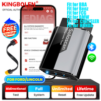 KINGBOLEN Soloscan OBD2 Scanner Bluetooth,Bi-directional 20+ Resets Car Diagnostic Scan Tool for Benz/BMW/Audi/GM Lifetime free