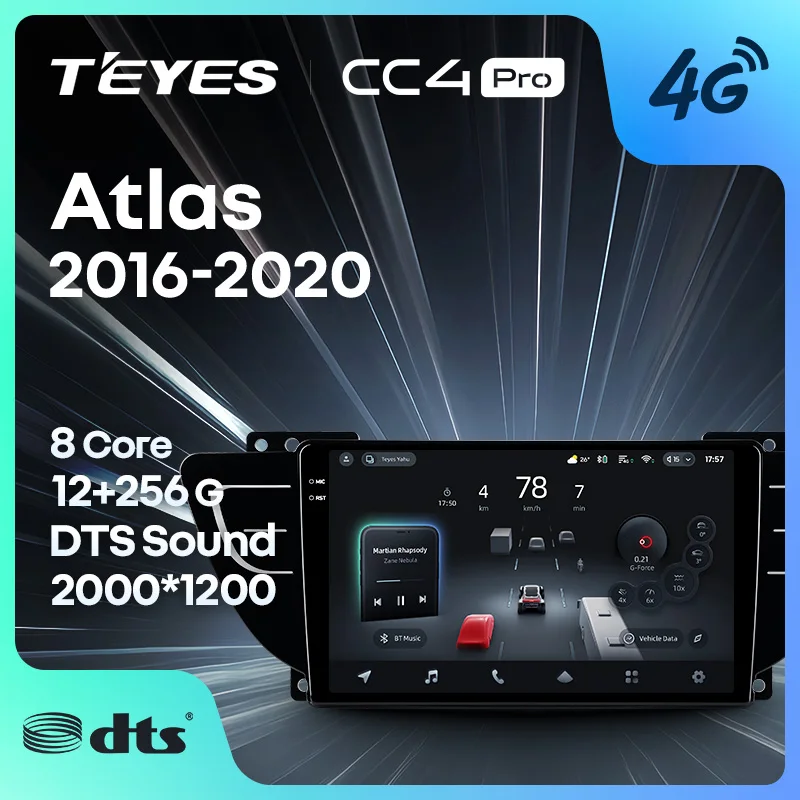 TEYES CC4 PRO For Geely Emgrand X7 Sport Atlas NL-3 2016 - 2020 CarPlay Radio Multimedia Stereo Car play Auto 2DIN Autoradio