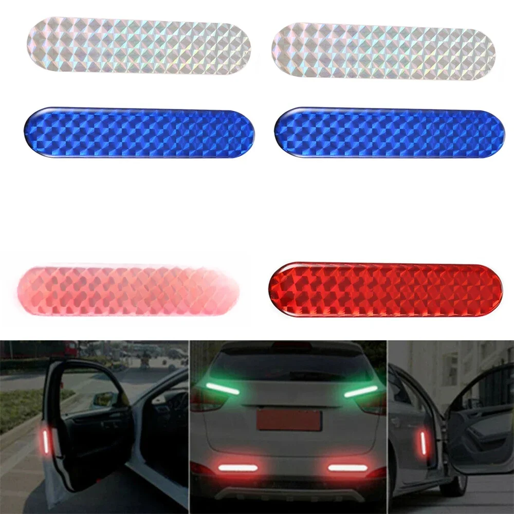 AliExpress Car Reflective Sticker Car Door Safety Warning Mark Reflector Tape Strips Auto Motorcycle Bike Reflector Stickers with 3 Colors