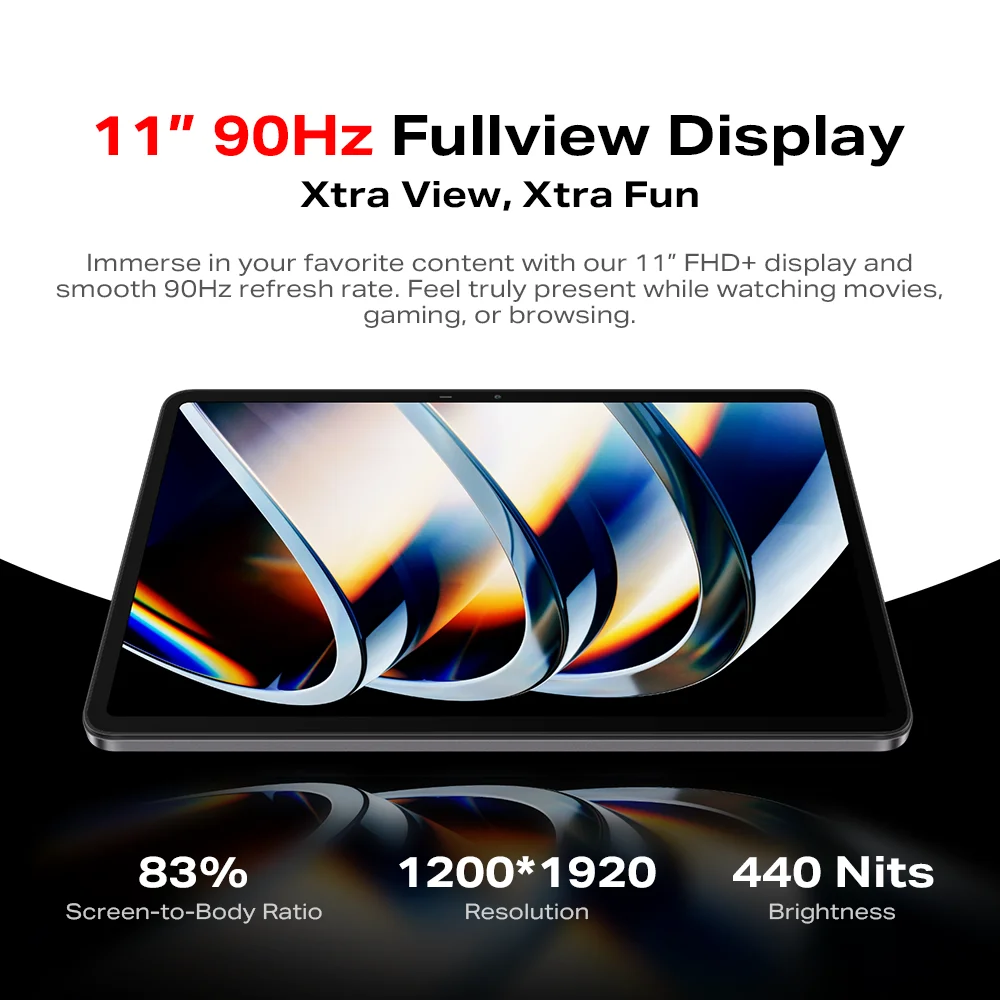 Infinix XPAD 256GB 안드로이드 태블릿, 11 인치 FHD + 브라이트 90Hz 디스플레이, Helio G99 프로세서 패드, 4G LTE 연결 Folax 음성 어시스턴트