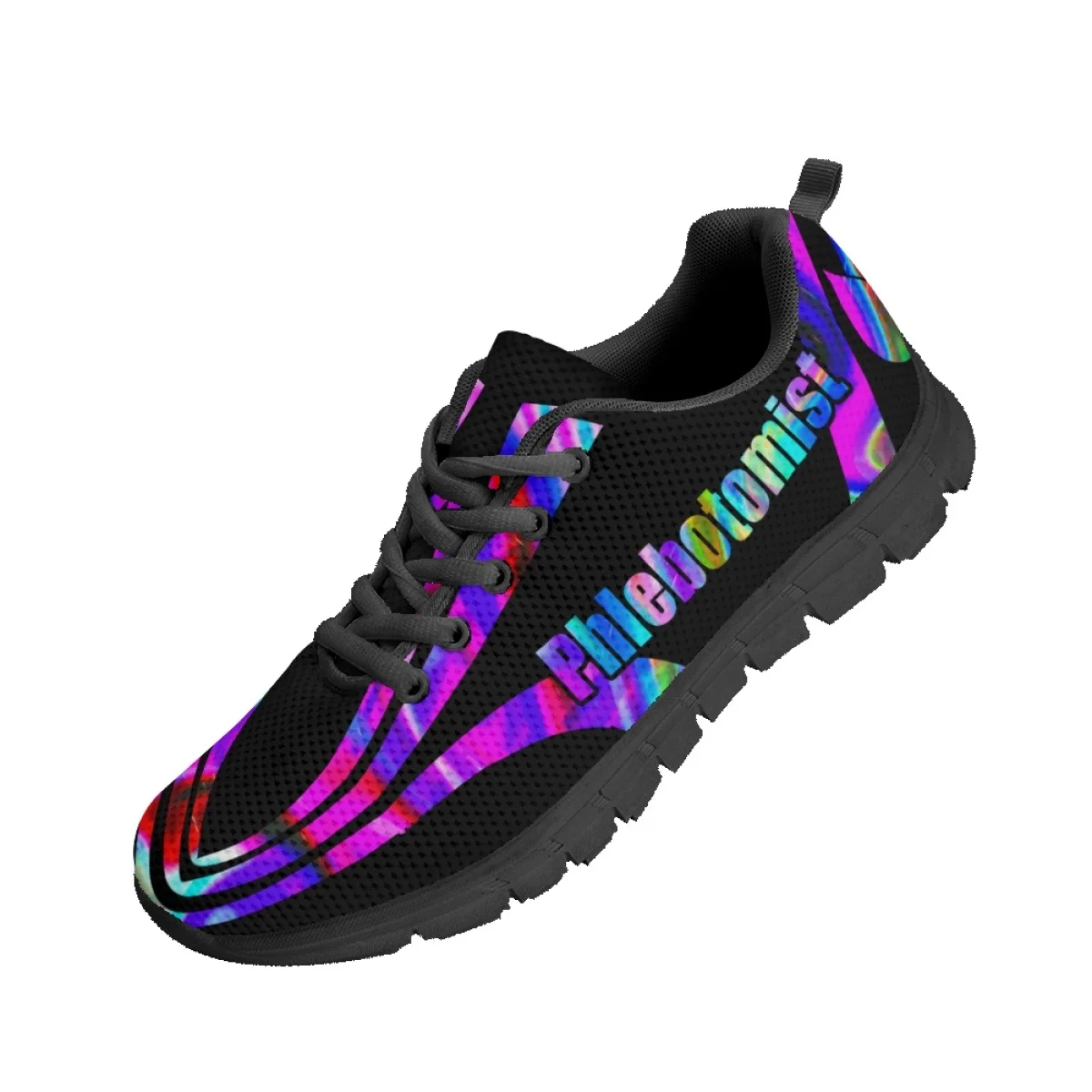 INSTANTARTS Fashion Phlebotomist Colored Print Ladies Casual Flats 2023 Women's Sneakers Spring And Autumn Sports Zapatos Mujer