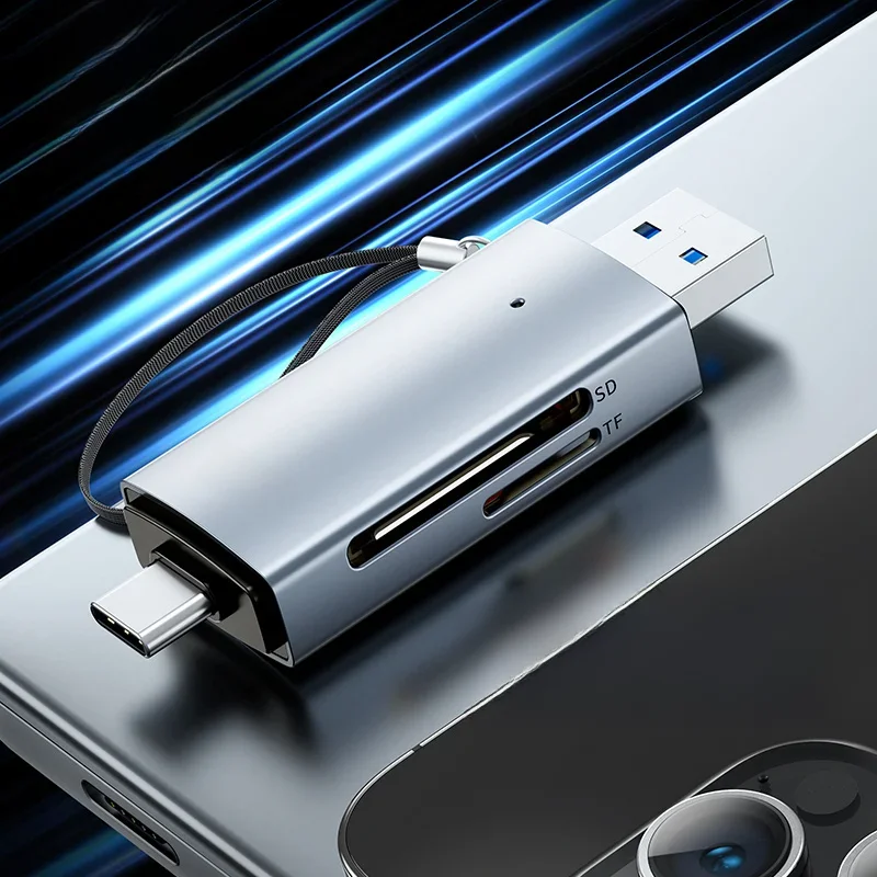 Baseus-Leitor de cartão inteligente, USB C e USB 3.0 para SD Micro SD TF dispositivo de memória, 104