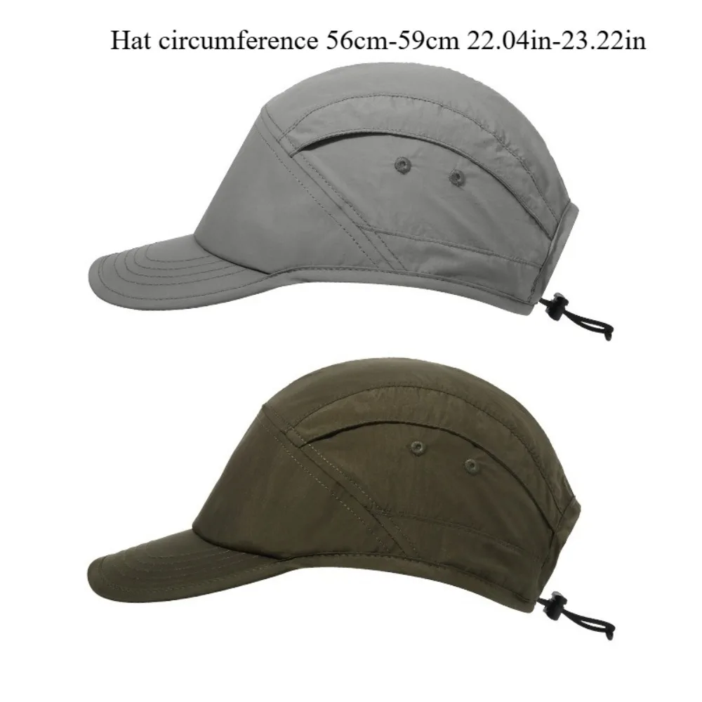 Quick-Dry Five-Layer Utility Cap Unisex Breathable Outdoor Baseball Hat with Adjustable Strap Lightweight Comfortable for Sports