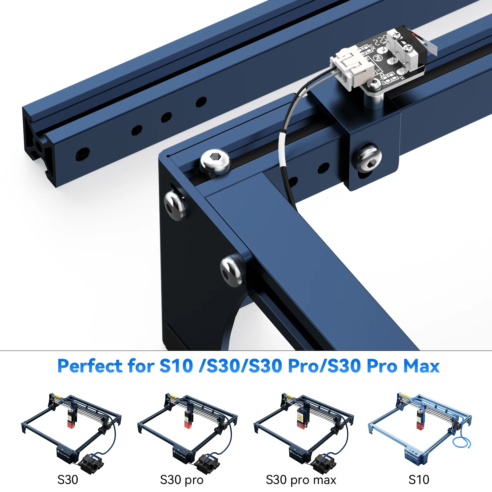 SCULPFUN S10/S30/S30 Pro/S30 Pro Max XY Axis Extender Expansion Rod for 935x905mm Laser Engraving Machine Area Extension Kit