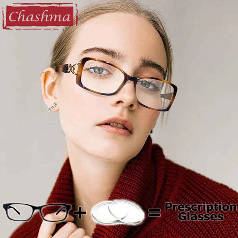 Chashma Prescription Glasses Women Elegant Myopia Lenses Fashion Optical Recipe Reading Farsighted for Female Eyeglasses Frames