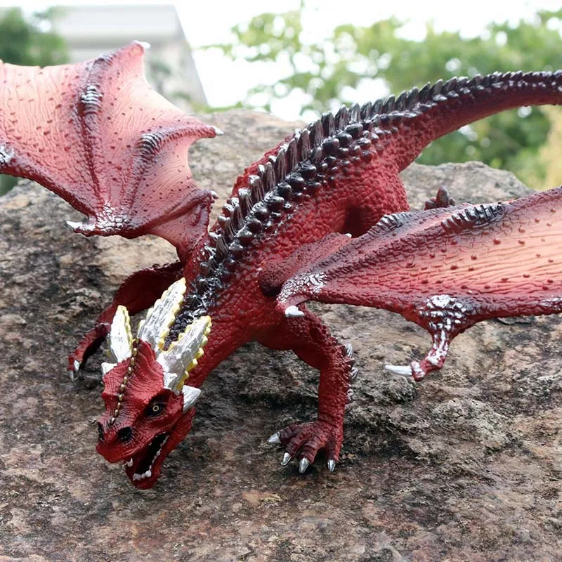 Jurassic Dinosaurs World Prehistoric Flying Magic Dragon Animals Model Action Figures Beast Dog PVC High Quality Toys Kids Gift