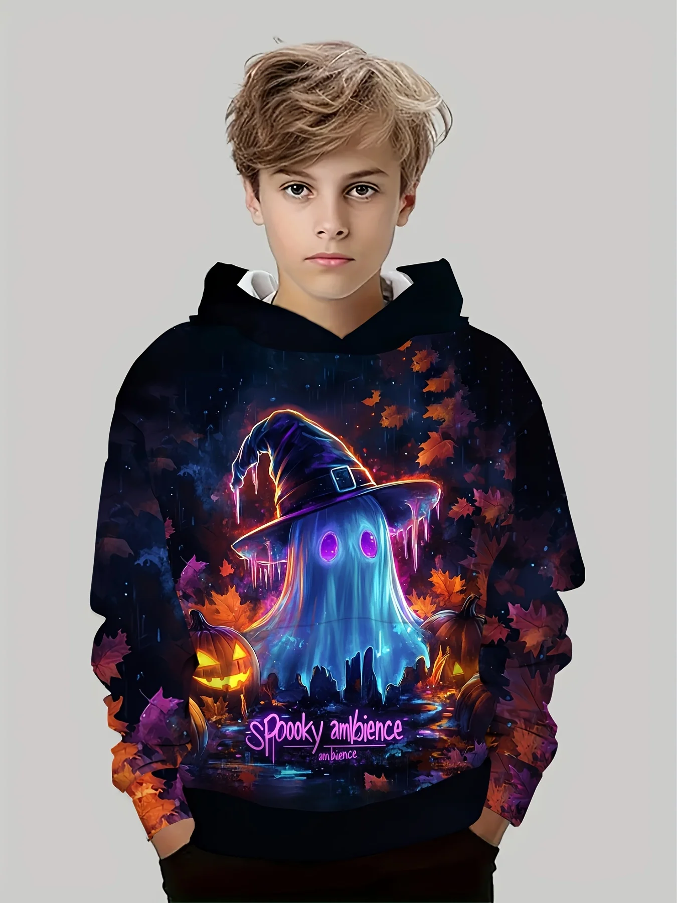 Halloween Kinder Kleidung Jungen Kleidung Kürbis Druck Langarm Hoodies Cartoon Halloween Dünne Sweatshirt Tops kinder Kleidung