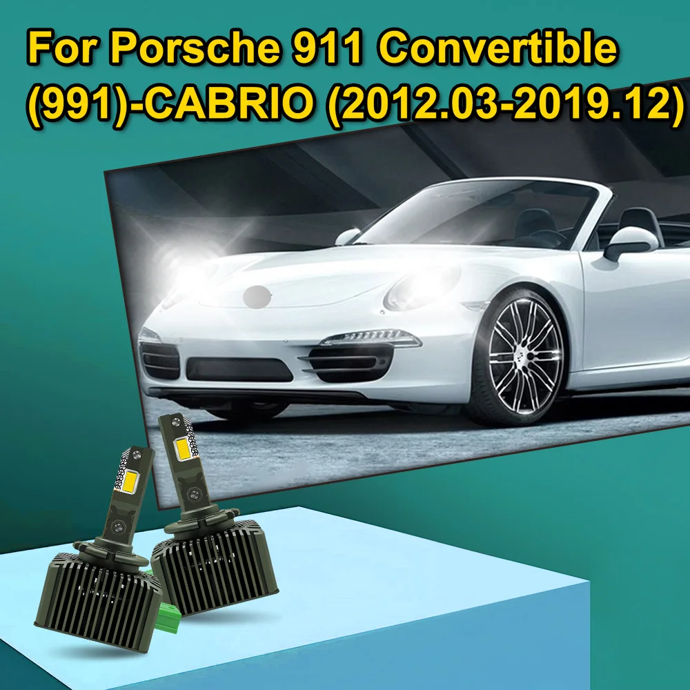 

2 светодиодные фары Canbus 30000LM 1:1 HID D3S D3R для Porsche 911 Convertible (991) 2012.03 -2013 2014 2015 2016 2017 2018 2019