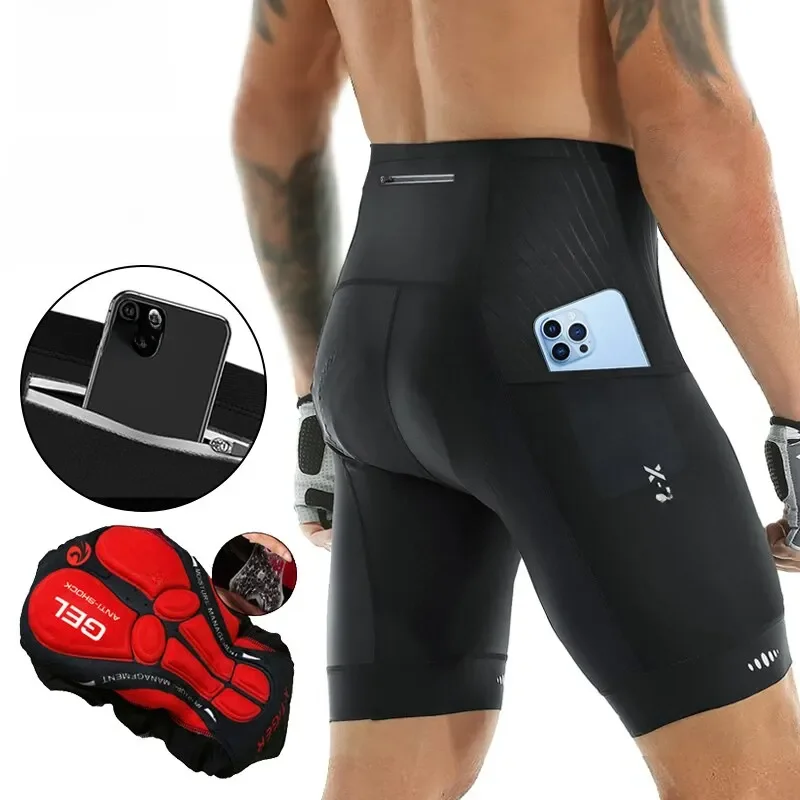 AliExpress X-TIGER Men Cycling Shorts with Back Pocket 5D Gel Padded Bike Shorts for Men Mountain Road Biking Riding Half Pants Tights