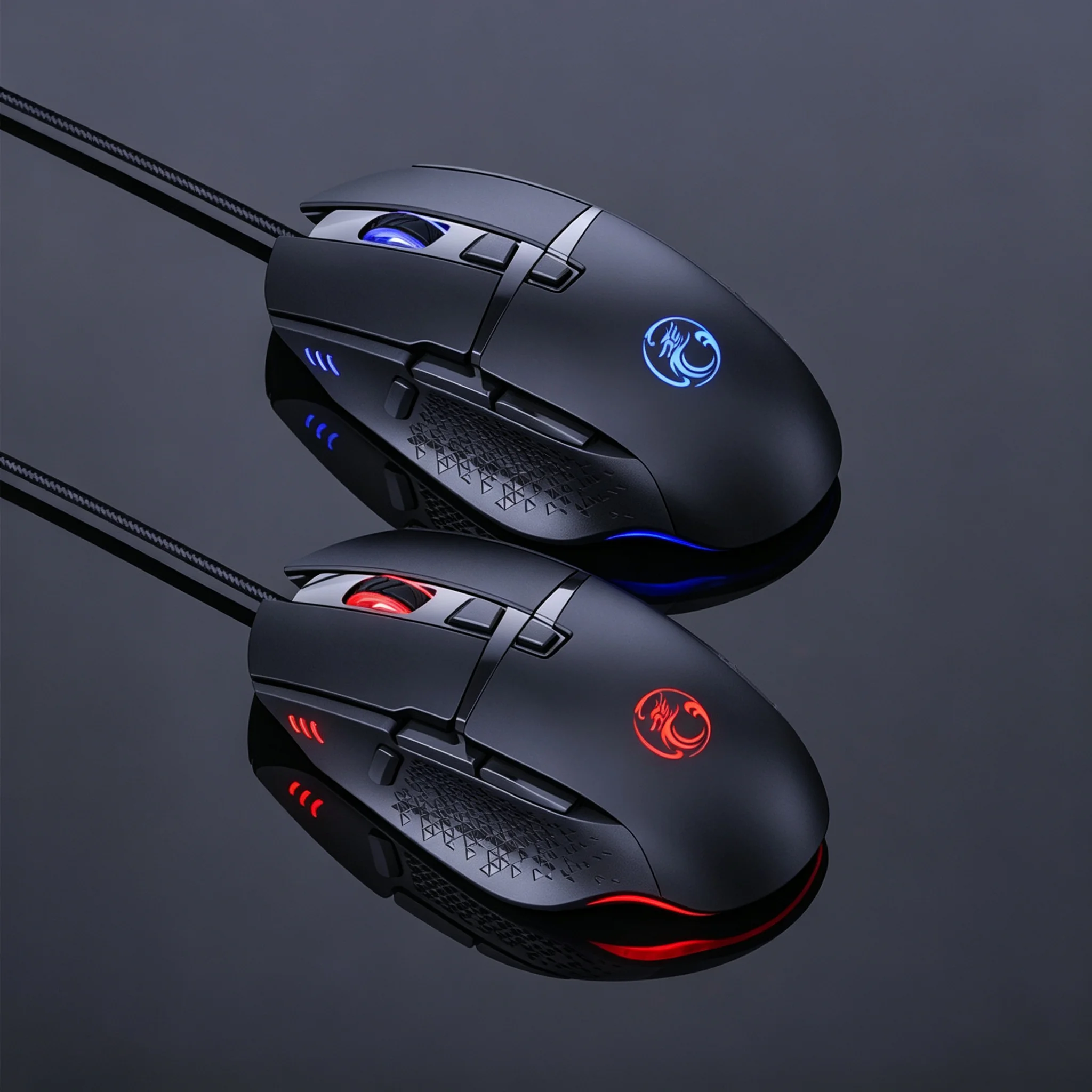 Programmable RGB Backlit Gaming Optical Wired Mouse 8-Buttons 7200DPI Adjustable Ergonomic Design Mouse For PC Computer Laptop