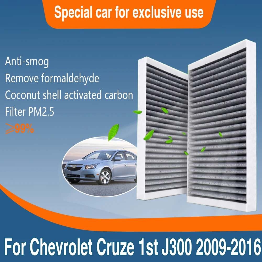 For Chevrolet Cruze 1st J300 2009~2016 2010 Saloon Hatchback Station Wagon 13271190 52425938 1808524 Car Pollen Cabin Air Filter