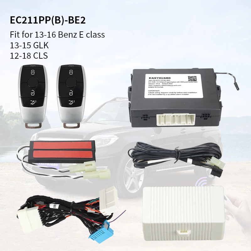 EASYGUARD CAN BUS PKE remote starter for Benz for 13-16 Benz E class W212/ 13-15 GLK/ 12-18 CLS/ SLC 2018