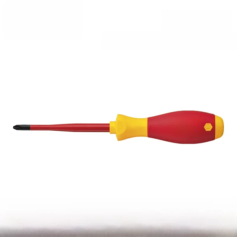 Wiha 35394 Phillips Screwdriver 100mm Visible Blade Length VDE-tested Insulated Tools SoftFinish SlimFix PH2 Screwdriver