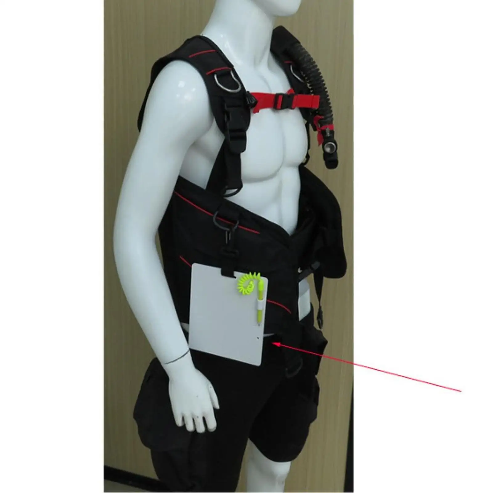 Dive Accessory Diving Wrist Writing Slate Underwater Adjustable Write Slate with Pencil Dive Accessory Diving Slate with Pencil