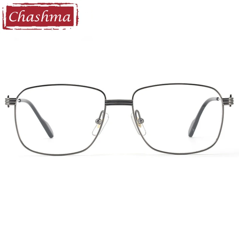 Chashma Prescription Glasses Pure Men Titanium Square Optical Eyeglasses Frames for Progressive Recipe Lenses Eyewear Spectacles