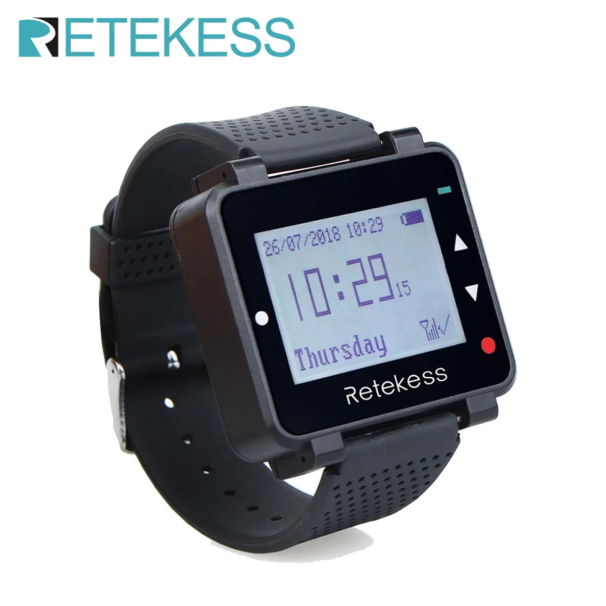 Retekess T128 Orologio Ricevitore Cercapersone Wireless Cameriere Sistema di Chiamata 433.92MHz Per Narghilè Ristorante Attrezzature Cafe Bar Hotel