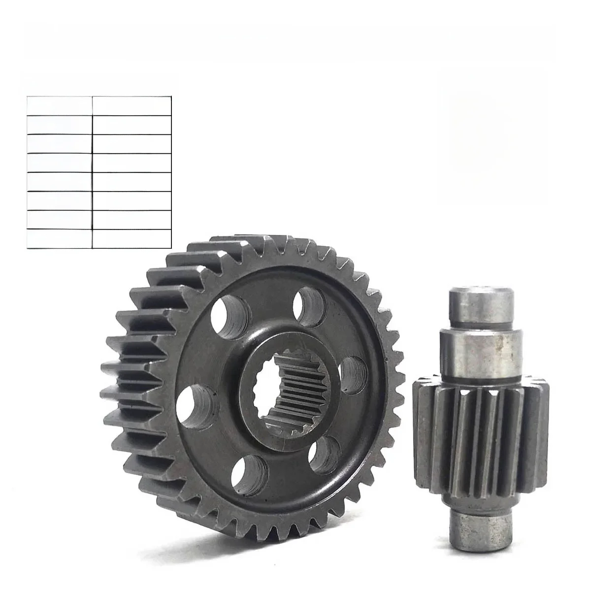 Zestaw przekładni wyścigowych 14T 15T 16T 17T 18T GY6 125 150 152QMI 157QMJ ATV Quad Buggy Go Kart Scooter Parts — zdjęcie 2