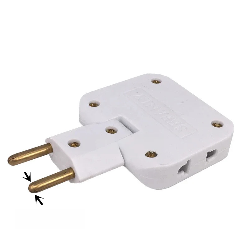 Tomada Elétrica Multiprise Extensão, Ficha EU, Faixa Elétrica, Fullment Rotativo 180 °, Adaptador, 3