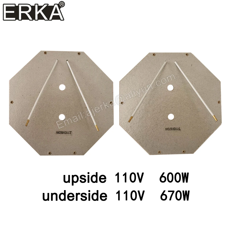 ERKA mesin wafel telur kawat panas, Aksesori Pelat Aberdeen lembaran pemanas suhu tinggi 220V 110V FY-6