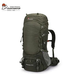 MOUNTAINTOP mochila de senderismo de 55L para mujer, mochila de Trekking para viajes, escalada, Camping, mochilas de marco interno con cubierta de lluvia