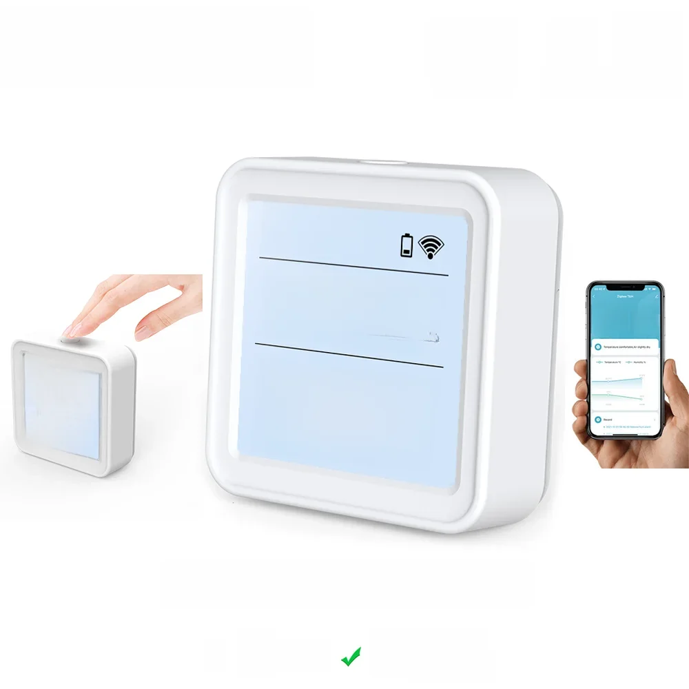 Tuya WIFI czujnik temperatury i wilgotności kryty higrometr termometr detektor inteligentne życie zdalne sterowanie wsparcie Alexa Google Home — zdjęcie 2