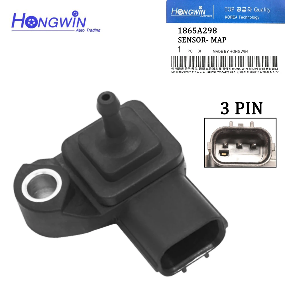 Air Intake Pressure Map Sensor 1865A298 For Mitsubishi L200 Triton 2014- Pajero Sport III 2015- 2.4TD 4N15 4N14 6000608616 1865A