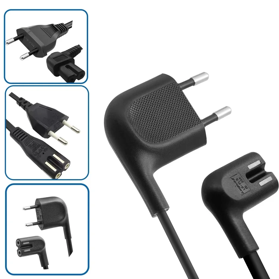 Cordon d'alimentation ue câble d'alimentation TV coudé câble d'alimentation ca ue pour Samsung TV PS5 PS4 Xbox imprimantes caméra conducteur en cuivre