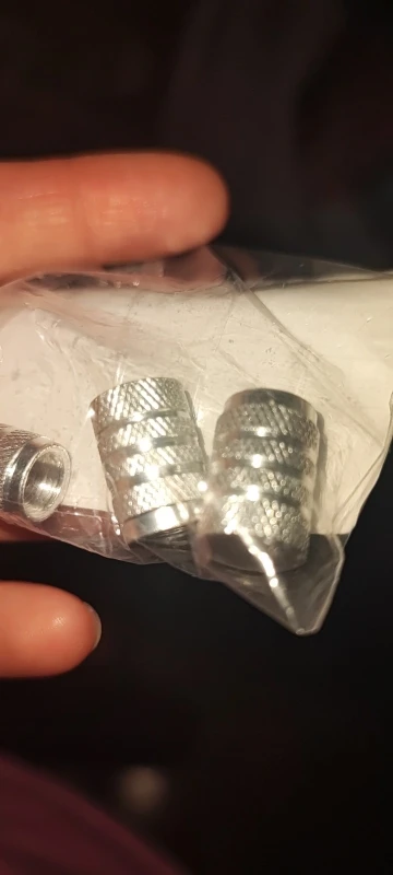 Knurling Style Car Tire Valve Stems Cap  4Pcs