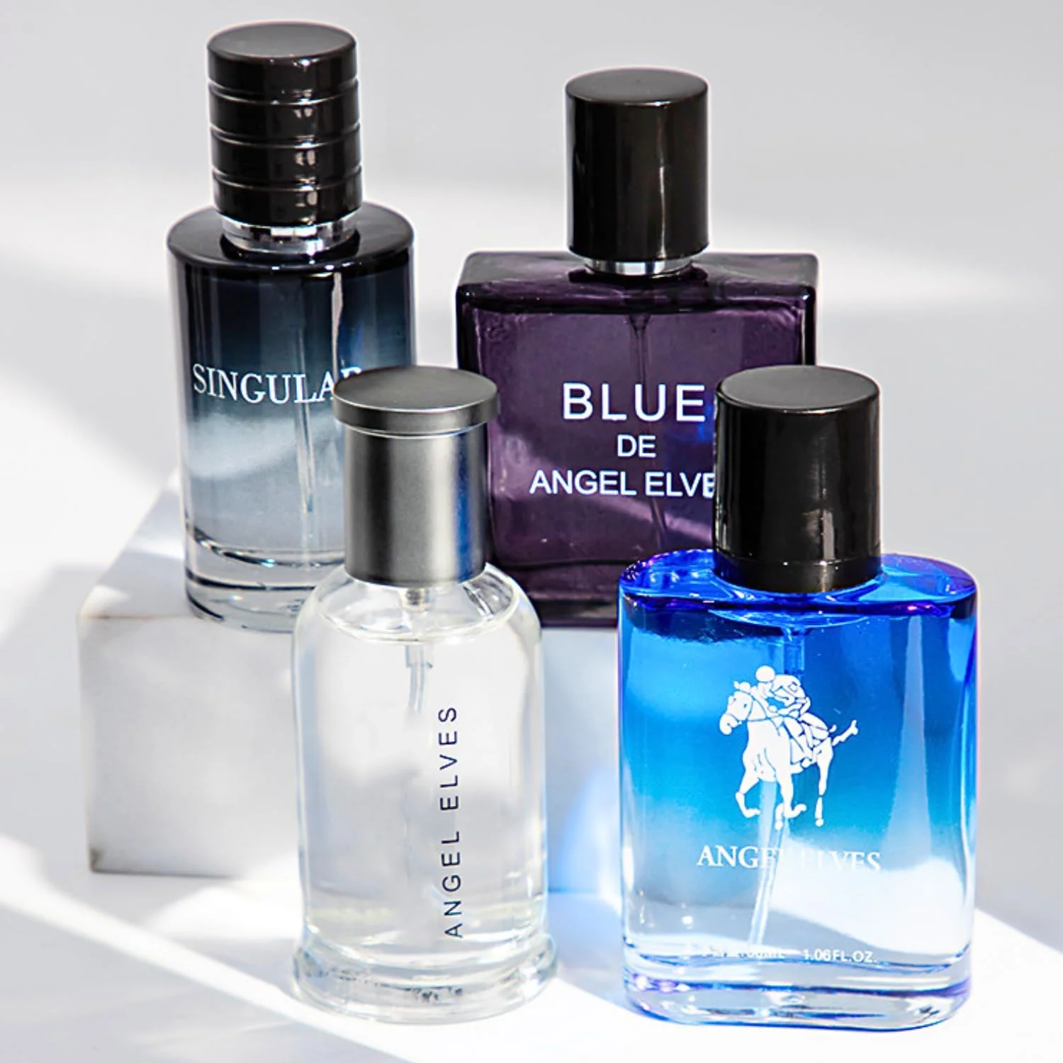 

Men's Cologne Set 4 in 1 Gift Set, Fresh Lemon Scent Long Lasting Fragrance, Portable Perfume Kit Ideal Gift for Father Boyfrien