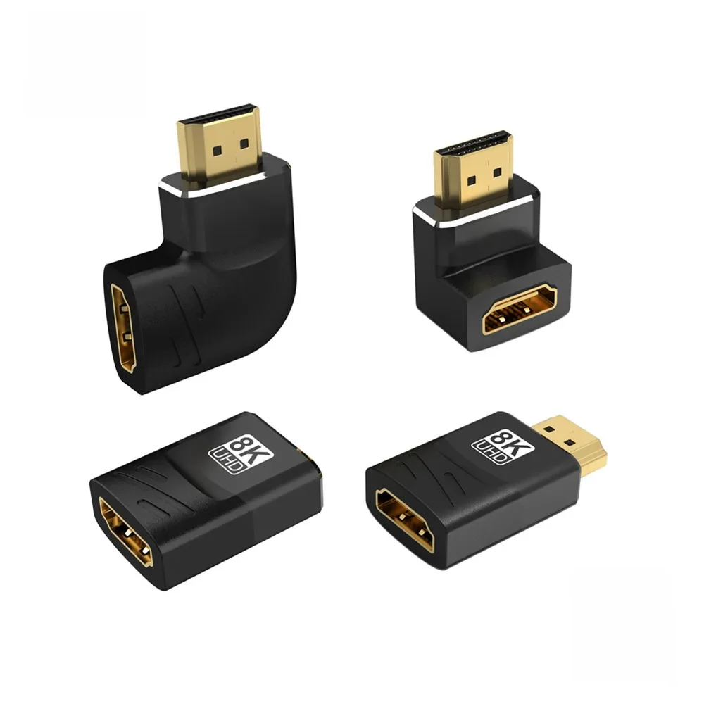 8K HDMI-compatible 90 degree right-angle adapter HDMI 270 degree HDMI 4K@120HZ HDMI elbow connector HDMI extension connector